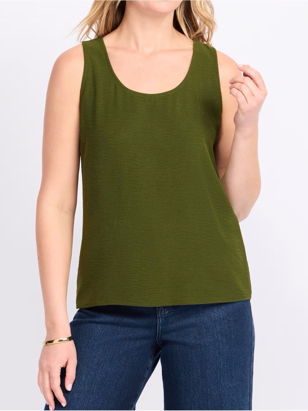 Montgomery Post 2 Pack Airette Knit Back Tank Green/Black Medium NWT